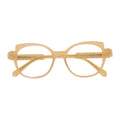 Armação para óculos de grau acetato gatinho marrom/ perola