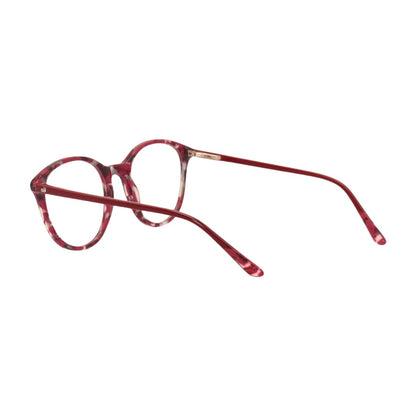 Armação para óculos de grau tr-90-nylon redondo vermelho