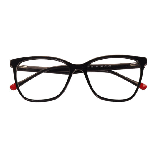 Armação para óculos de grau tr-90-nylon gatinho preto