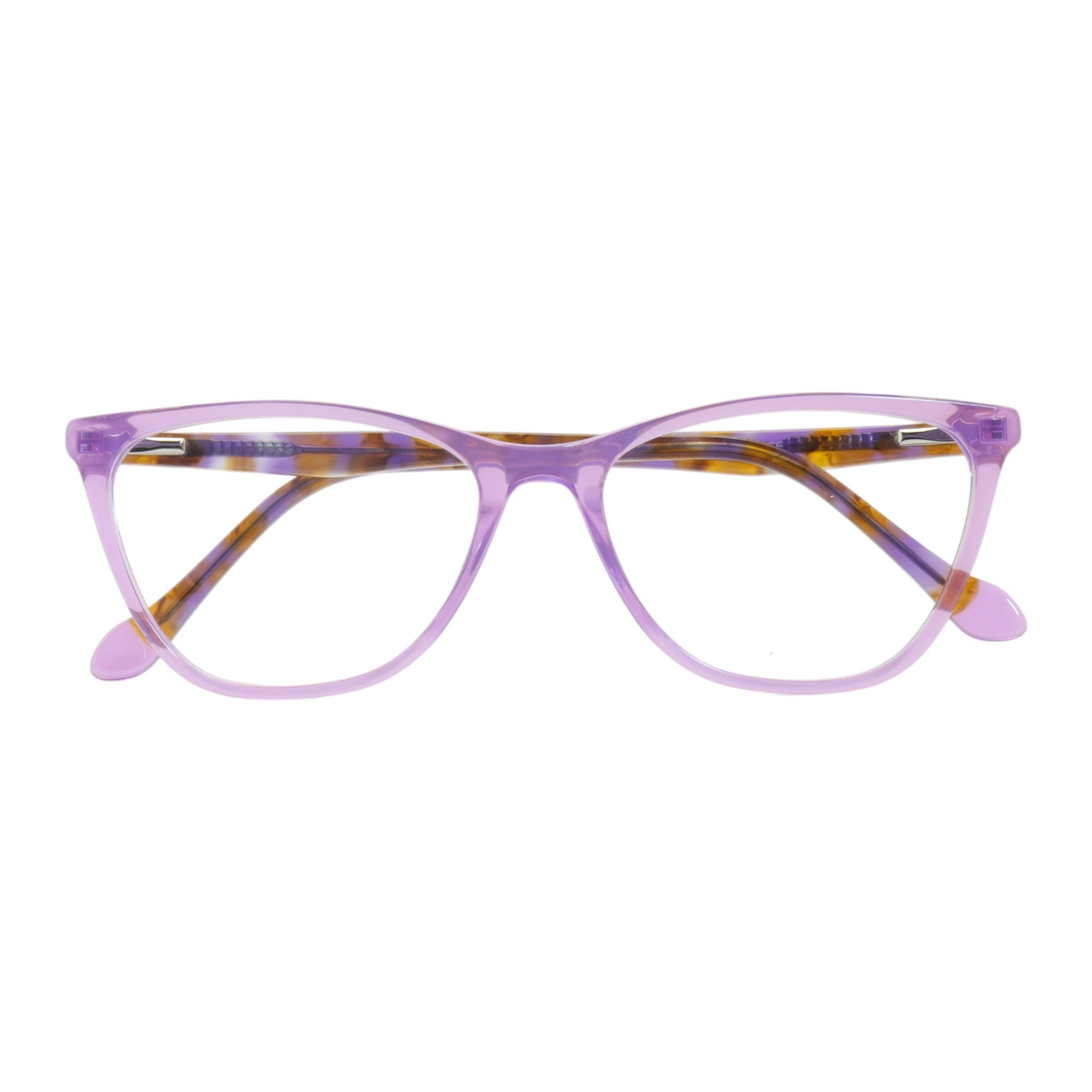 Armação para óculos de grau tr-90-nylon gatinho azul/ roxo