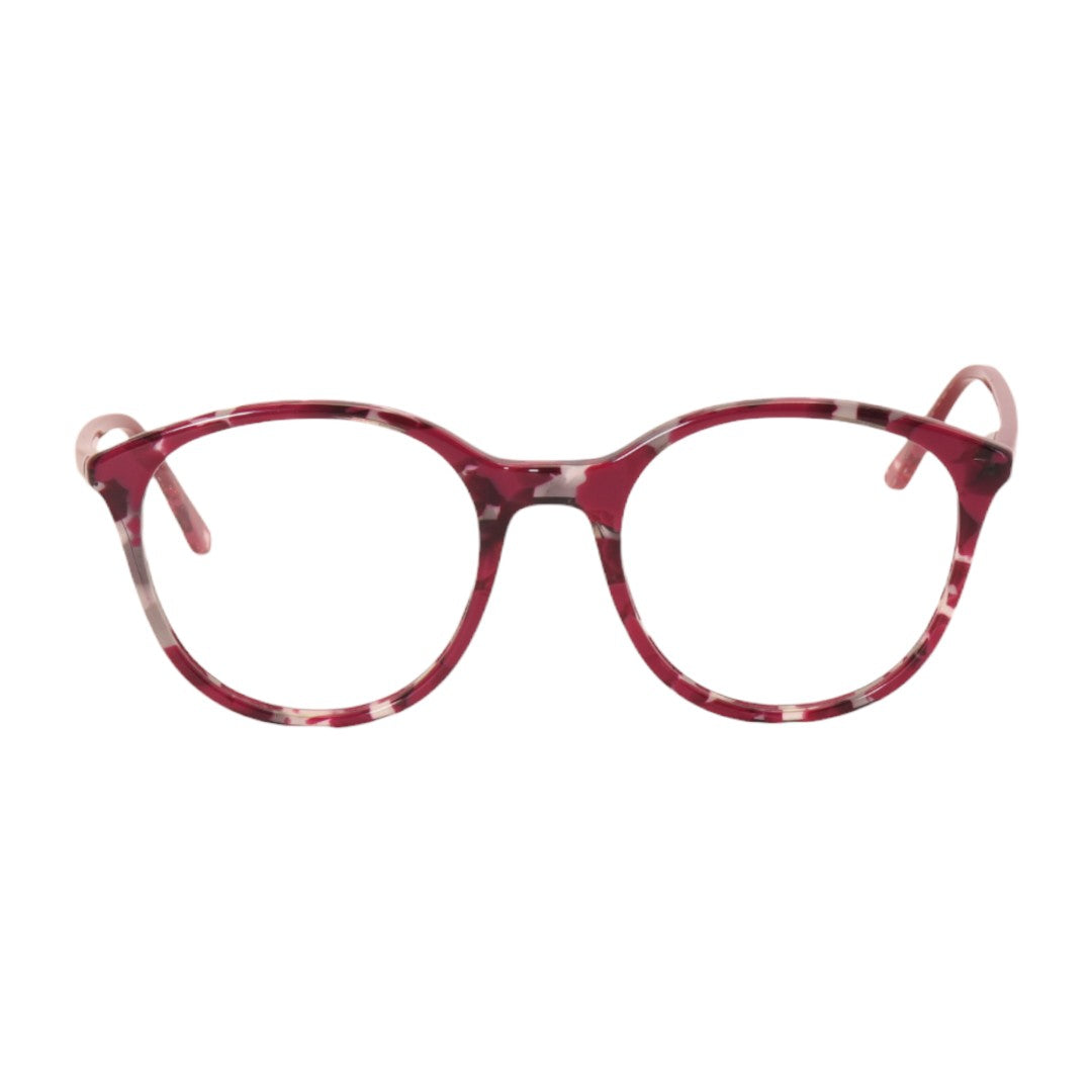 Armação para óculos de grau tr-90-nylon redondo vermelho