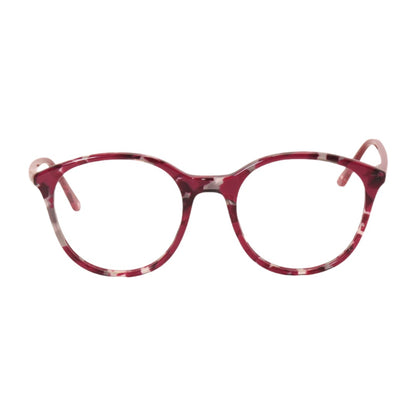 Armação para óculos de grau tr-90-nylon redondo vermelho
