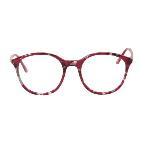 Armação para óculos de grau tr-90-nylon redondo vermelho