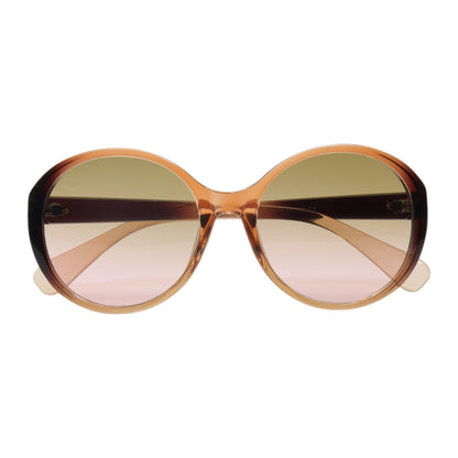 Óculos de sol tr-90-nylon redondo preto/ rosa