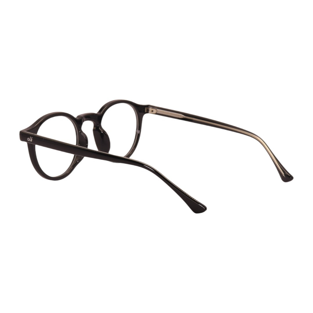 Armação para óculos de grau tr-90-nylon redondo preto