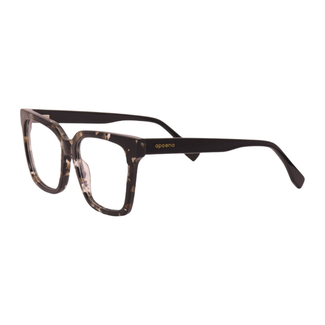 Armação para óculos de grau acetato quadrado rosa/ tartaruga
