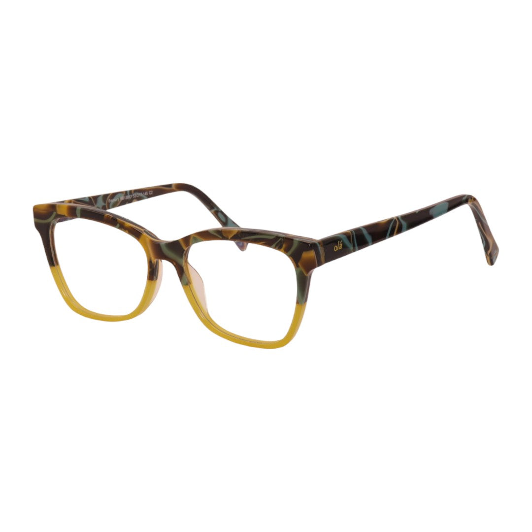 Armação para óculos de grau tr-90-nylon gatinho marrom