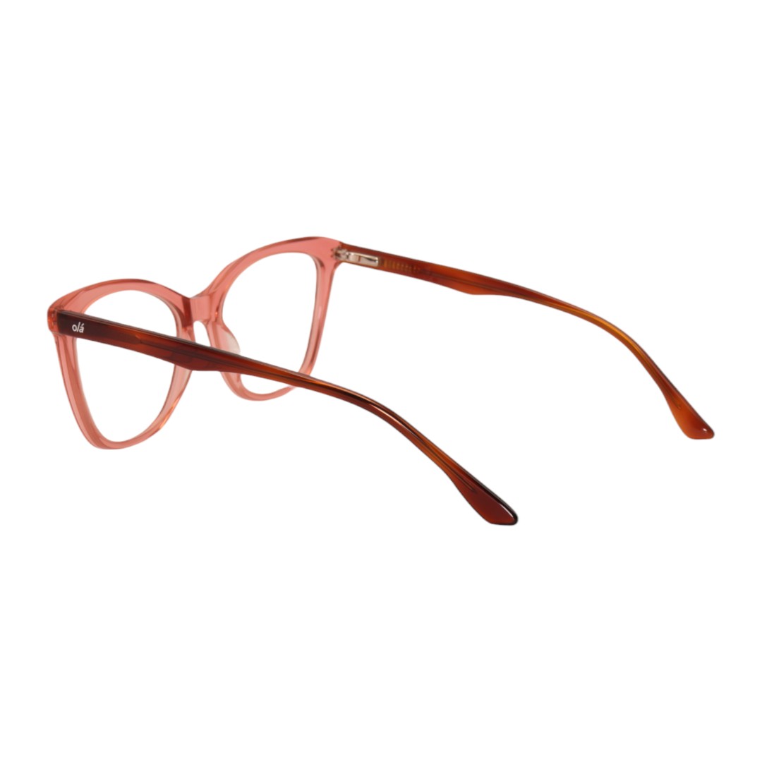 Armação para óculos de grau tr-90-nylon gatinho vermelho