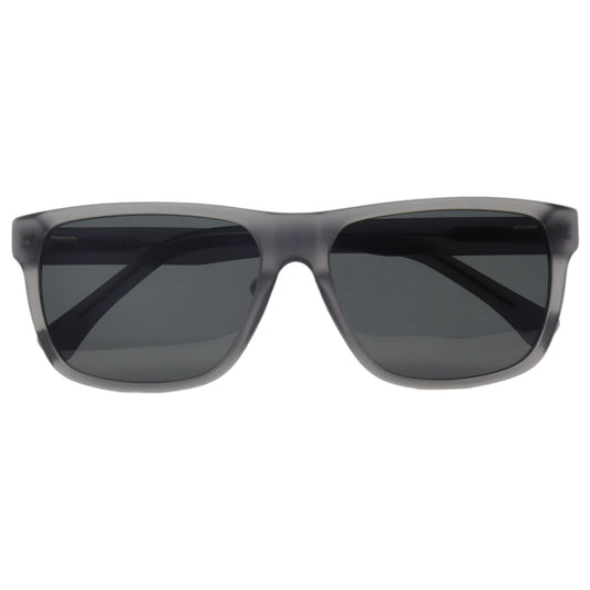 Óculos de sol acetato retangular grafite/ preto