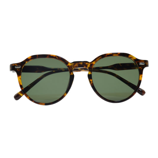 Óculos de sol tr-90-nylon redondo tartaruga