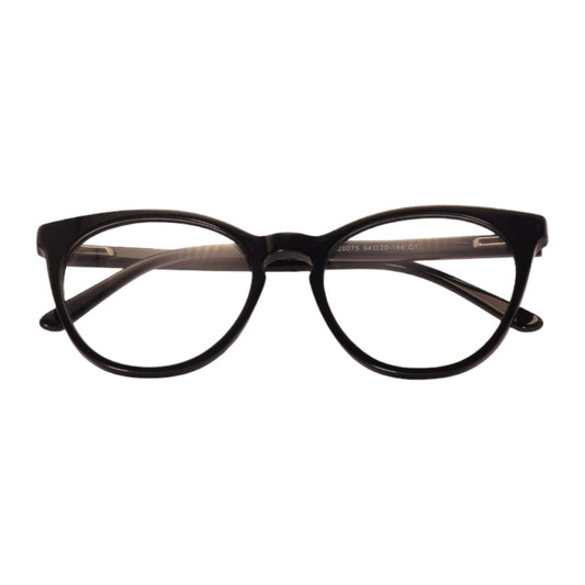 Armação para óculos de grau tr-90-nylon gatinho preto