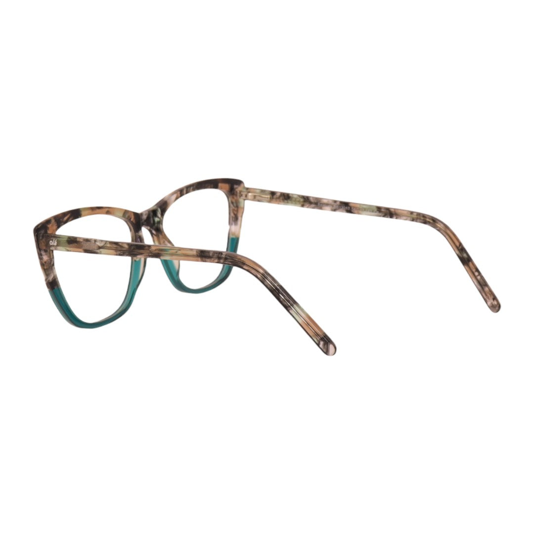 Armação para óculos de grau tr-90-nylon gatinho grafite/ azul