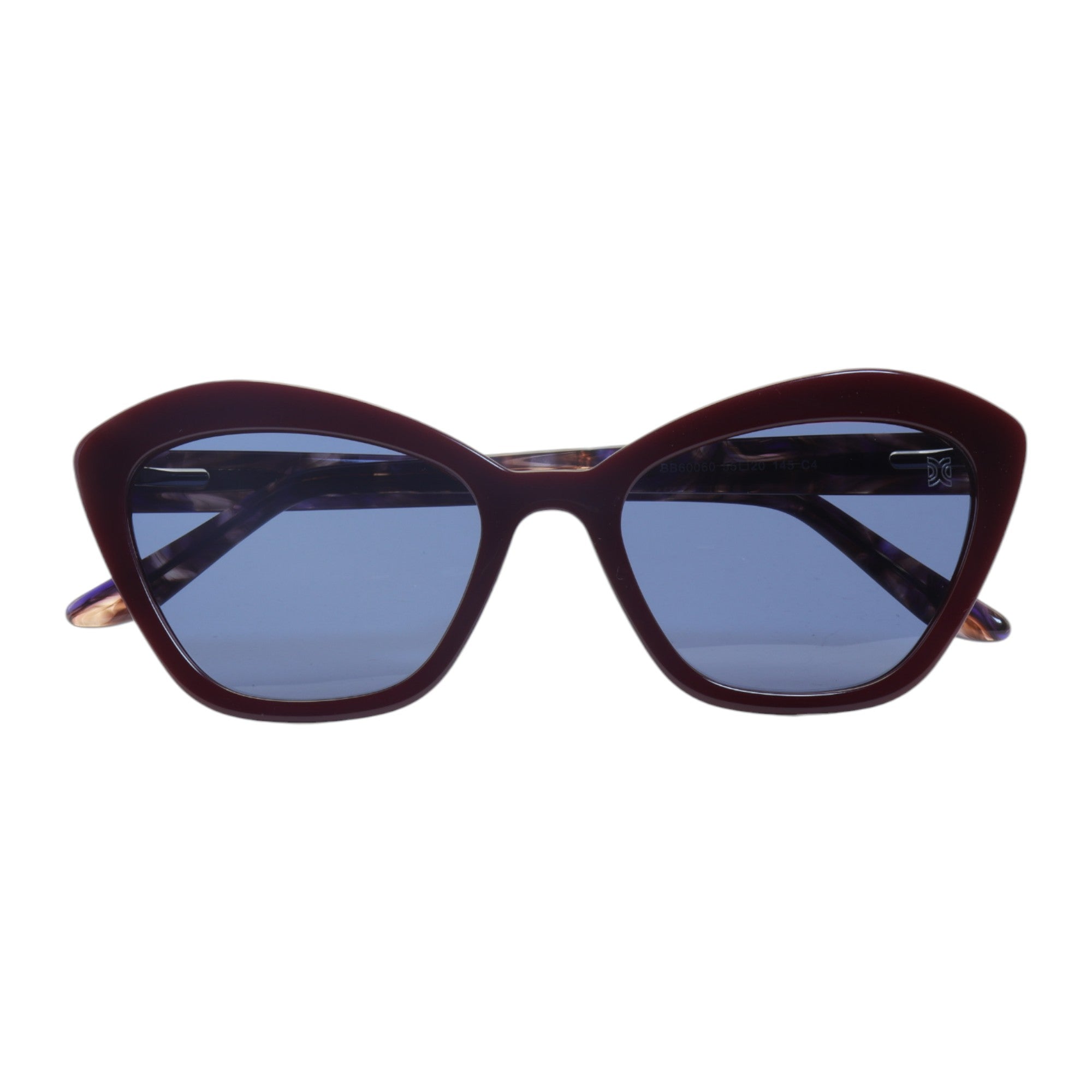 Óculos de sol acetato gatinho preto/ vinho