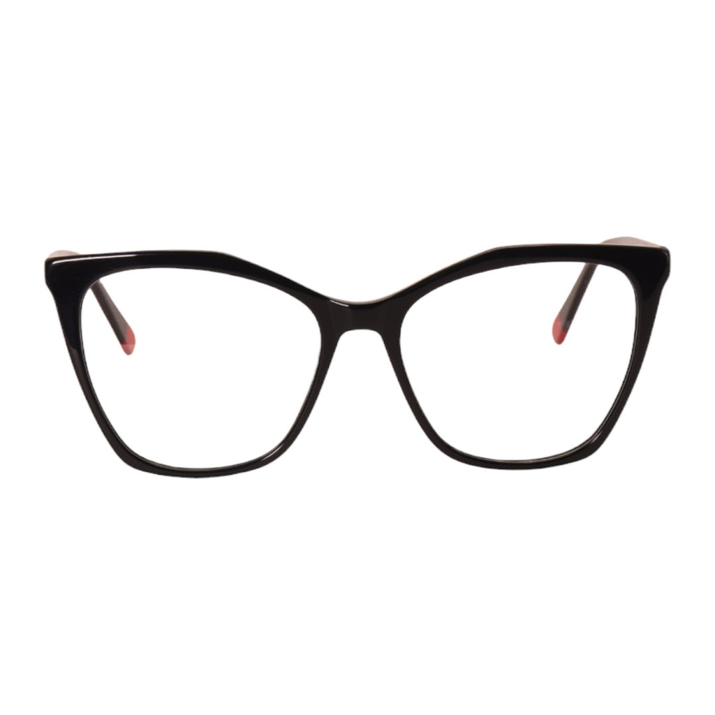 Armação para óculos de grau tr-90-nylon gatinho preto