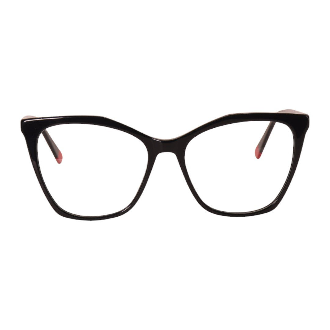Armação para óculos de grau tr-90-nylon gatinho preto