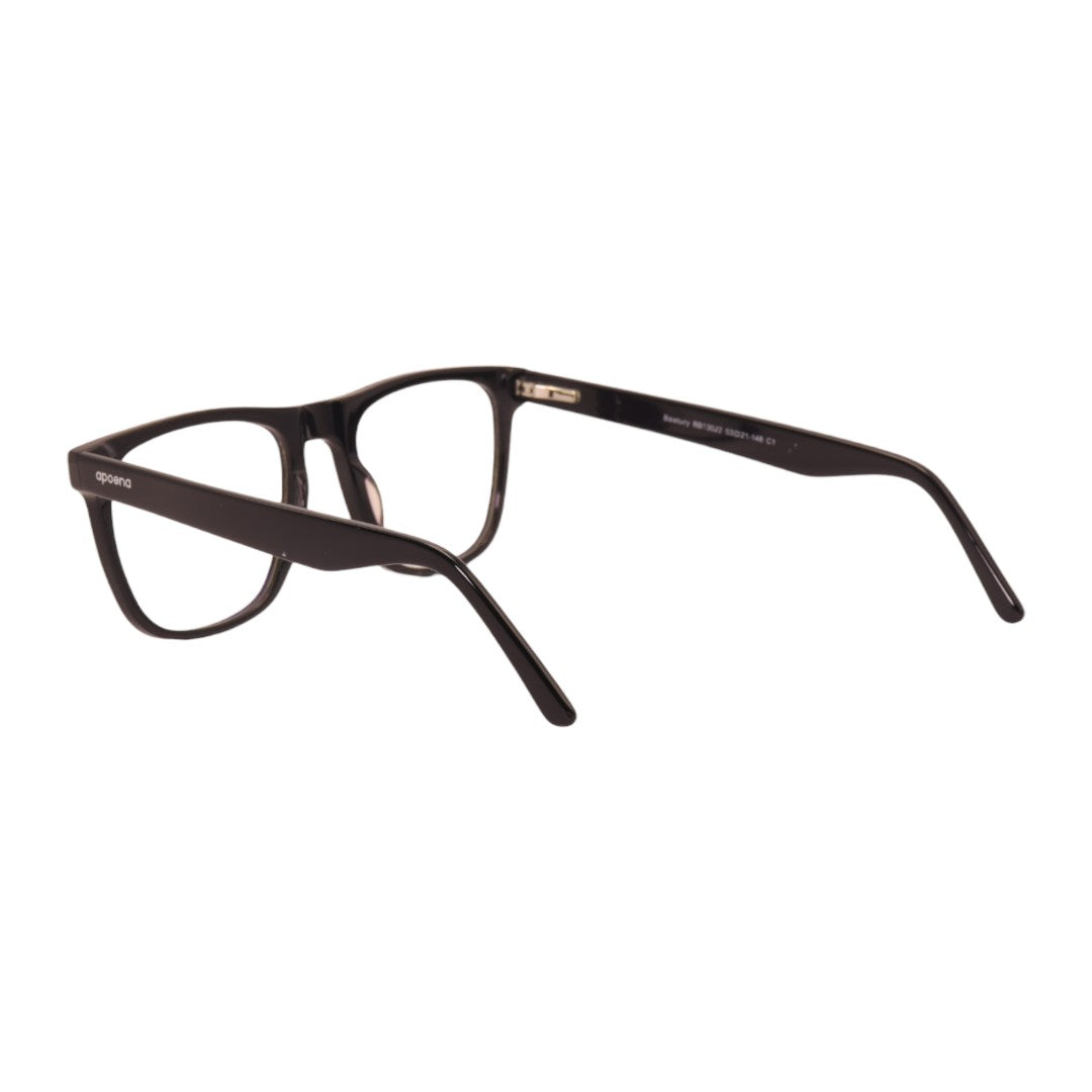 Armação para óculos de grau acetato retangular tartaruga/ preto