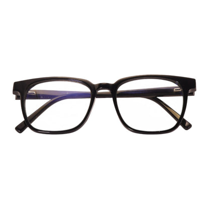Armação para óculos de grau tr-90-nylon quadrado preto/ grafite