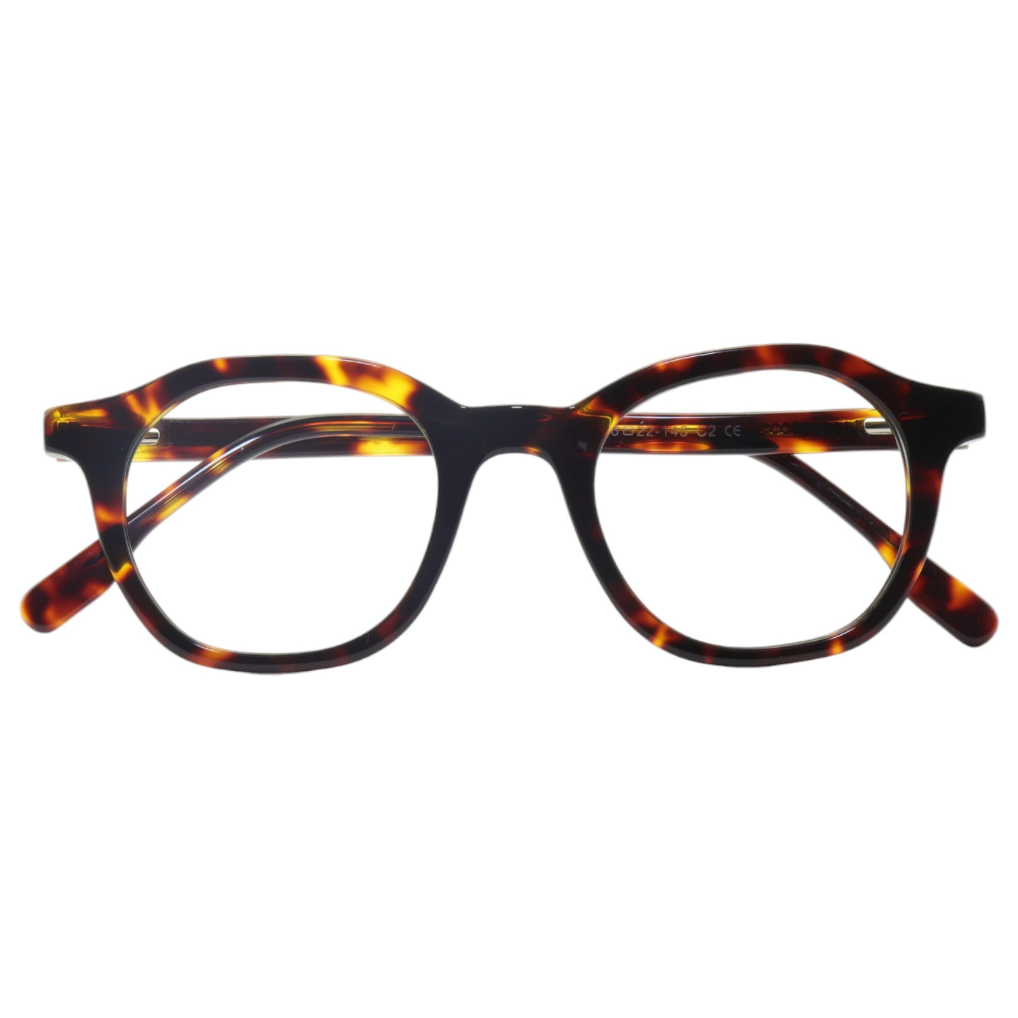 Armação para óculos de grau acetato quadrado roxo/ tartaruga