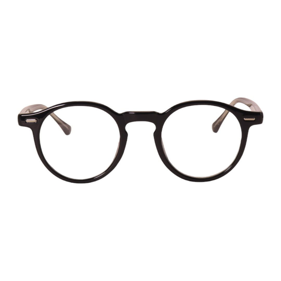 Armação para óculos de grau tr-90-nylon redondo preto