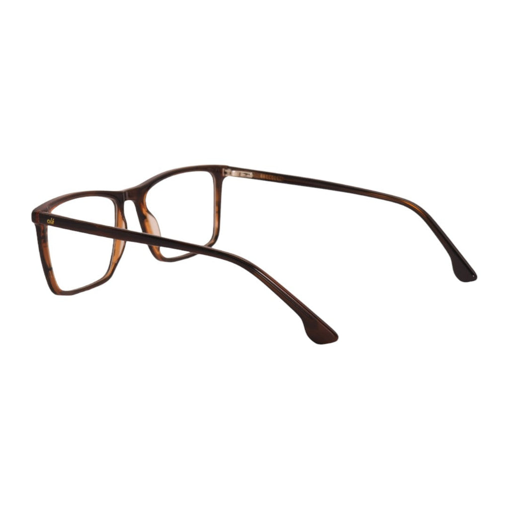 Armação para óculos de grau tr-90-nylon retangular preto/ grafite/ vermelho