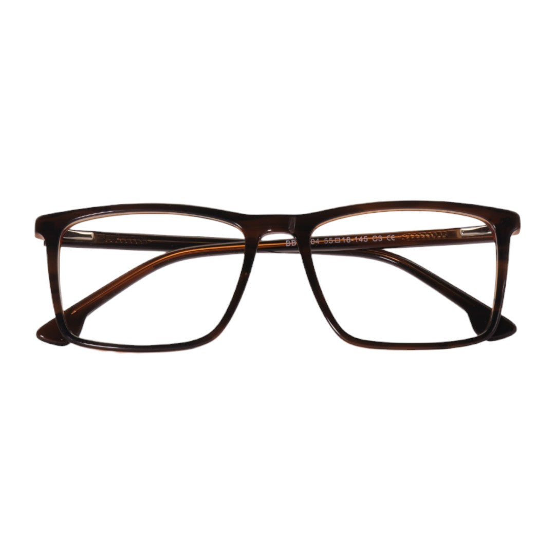 Armação para óculos de grau tr-90-nylon retangular preto/ grafite/ vermelho