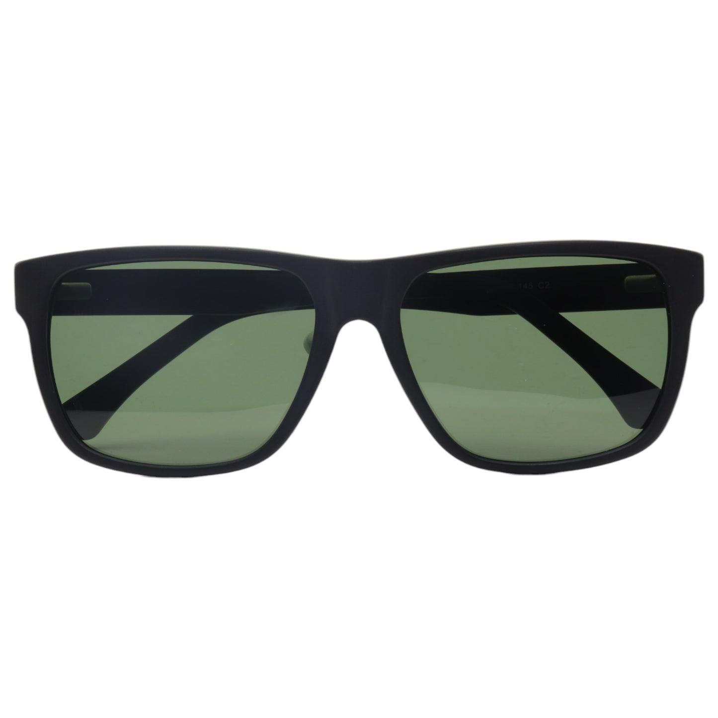 Óculos de sol acetato retangular grafite/ preto