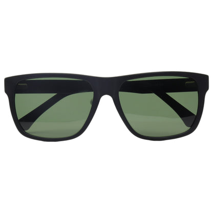 Óculos de sol acetato retangular grafite/ preto