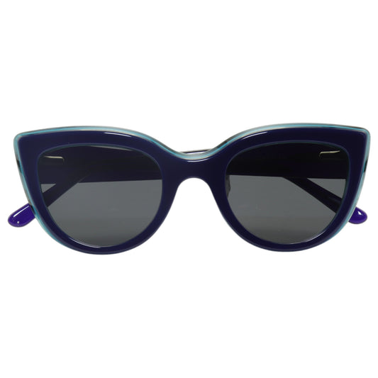Óculos de sol acetato gatinho azul