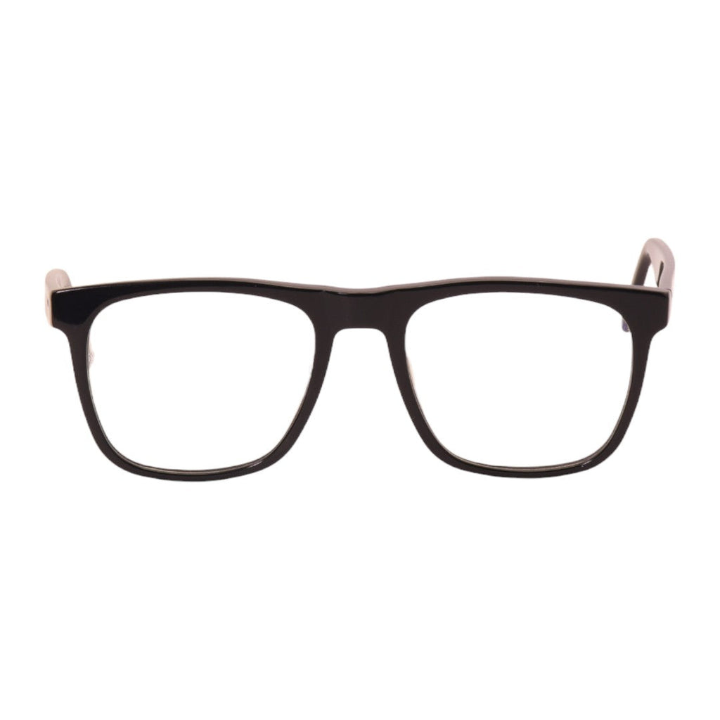 Armação para óculos de grau acetato retangular tartaruga/ preto
