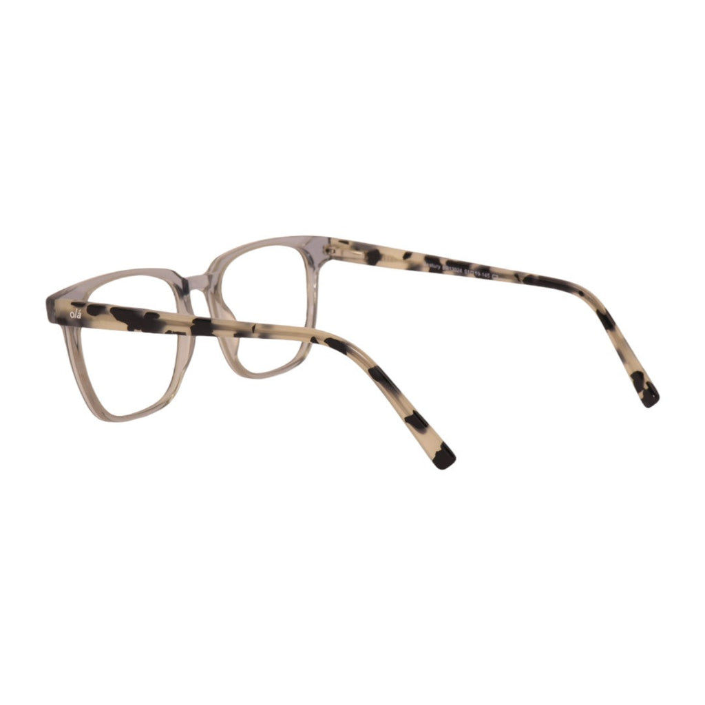 Armação para óculos de grau tr-90-nylon quadrado preto/ grafite