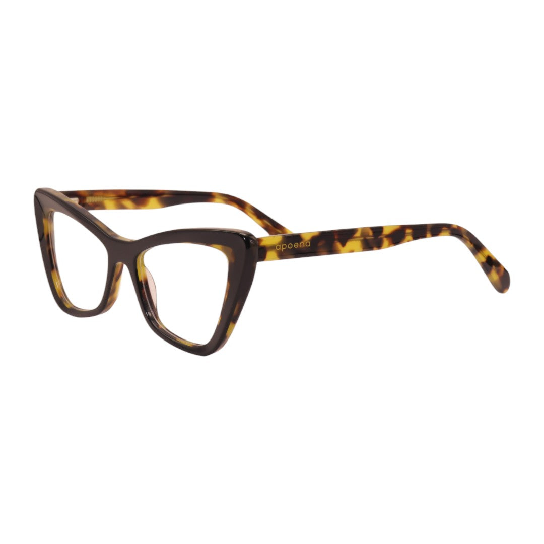 Armação para óculos de grau acetato gatinho tartaruga/ vermelho