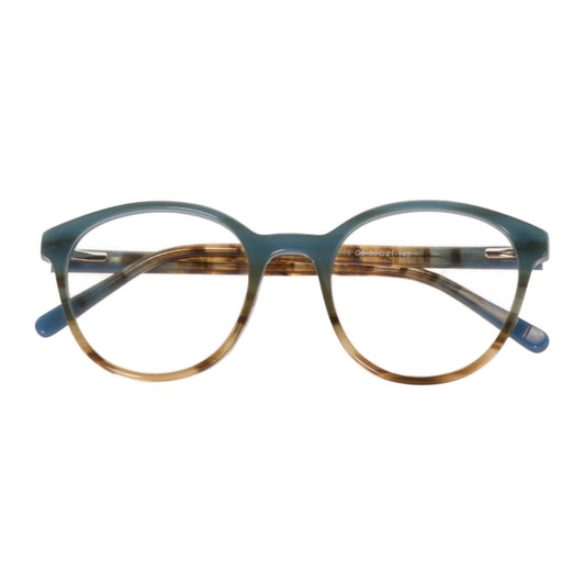 Armação para óculos de grau tr-90-nylon redondo azul