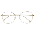 Armação para óculos de grau metal redondo prateado/ dourado