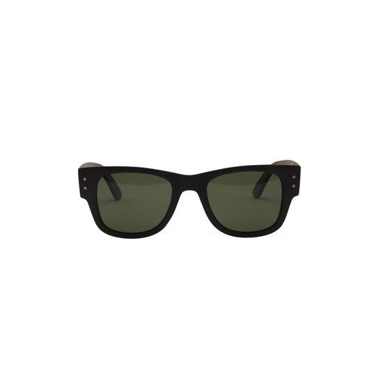 Óculos de sol tr-90-nylon retangular preto