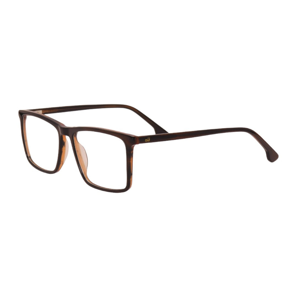 Armação para óculos de grau tr-90-nylon retangular preto/ grafite/ vermelho