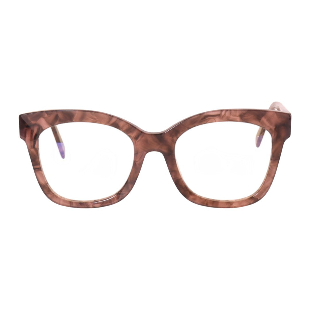 Armação para óculos de grau acetato quadrado roxo