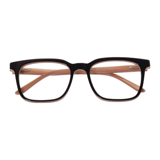 Armação para óculos de grau tr-90-nylon retangular preto