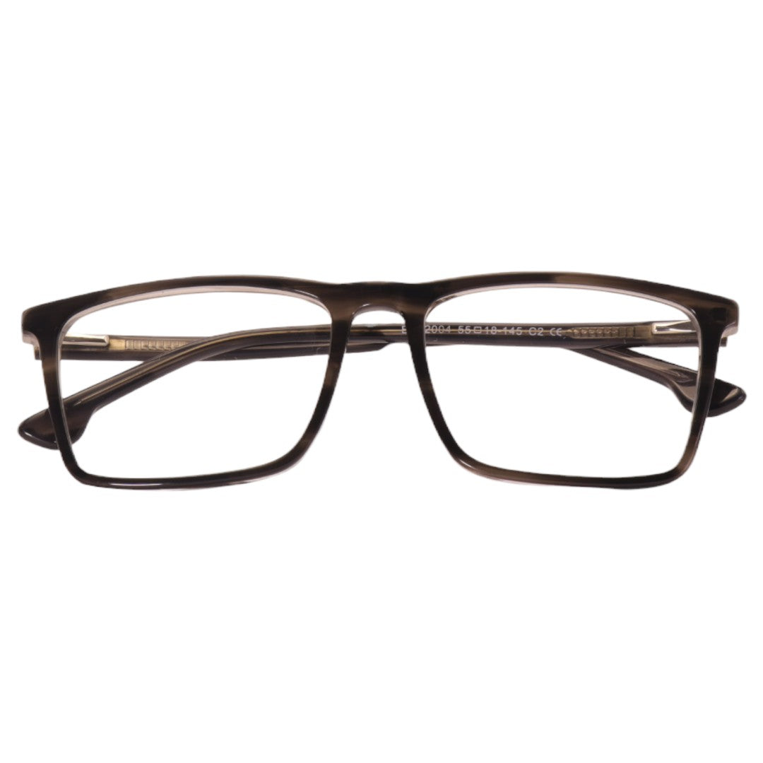 Armação para óculos de grau tr-90-nylon retangular preto/ grafite/ vermelho