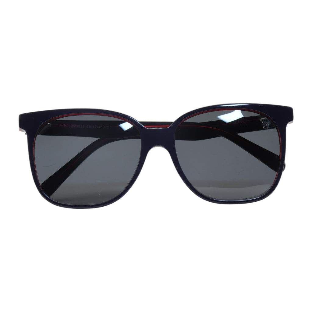 Óculos de sol acetato quadrado tartaruga/ azul