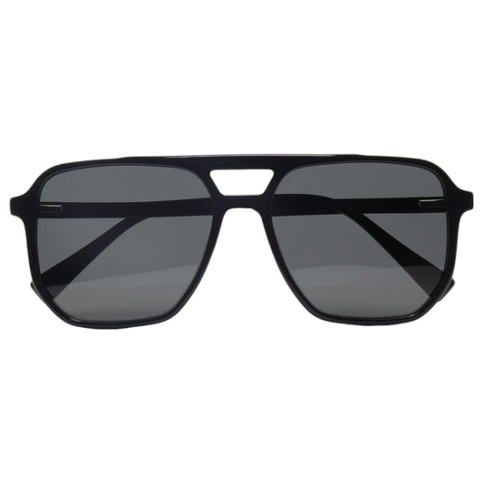 Óculos de sol acetato quadrado preto