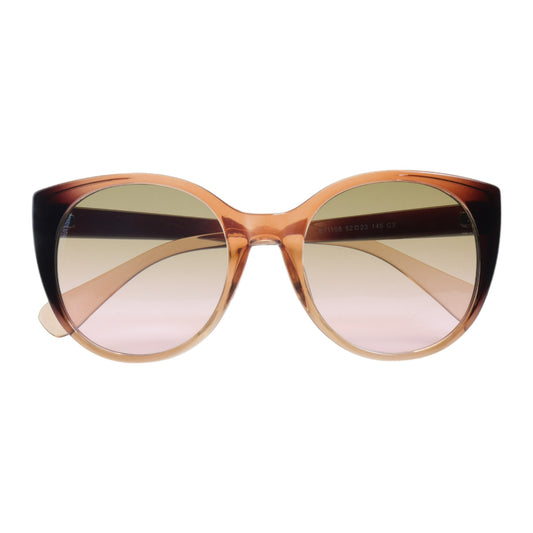 Óculos de sol tr-90-nylon redondo rosa