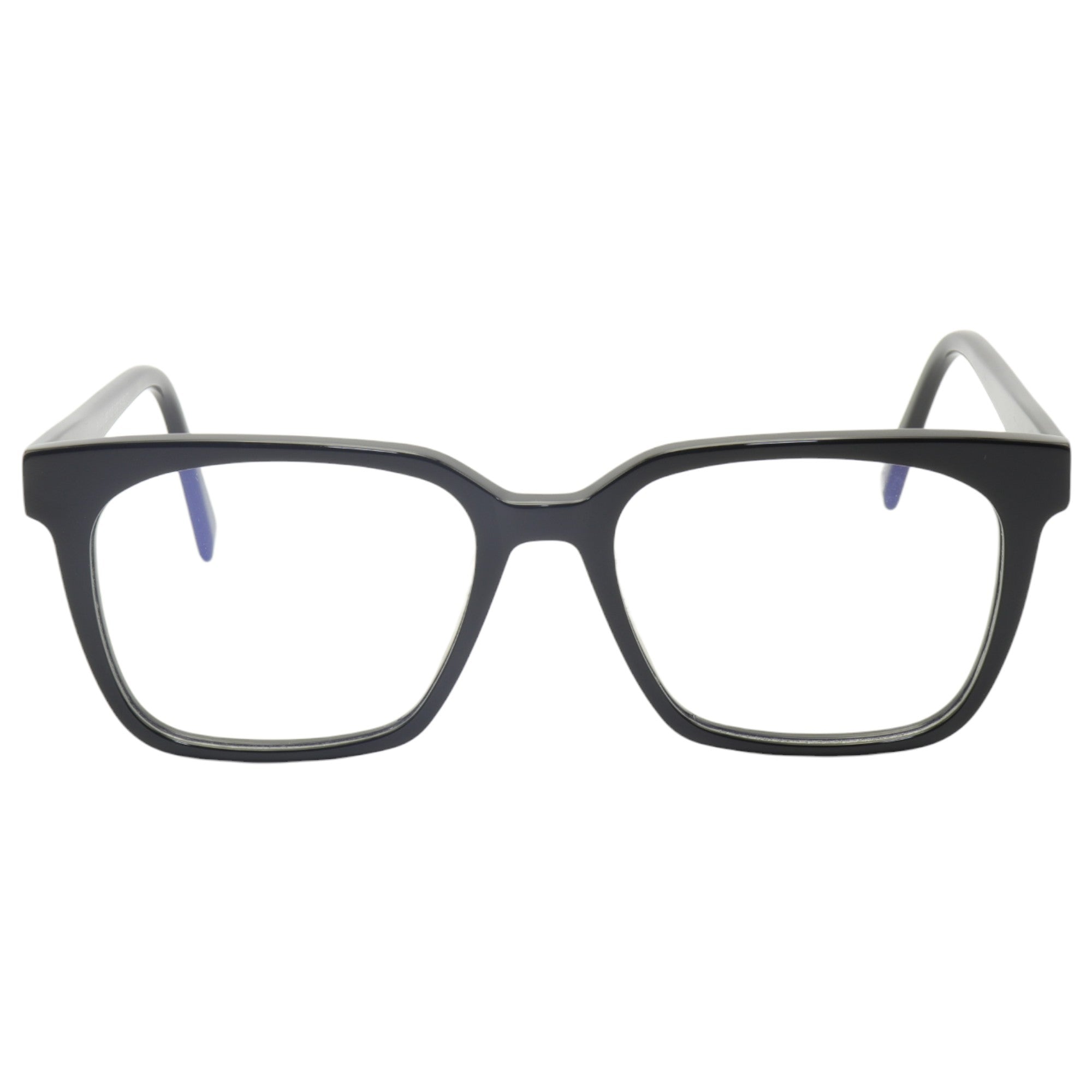 Armação para óculos de grau acetato quadrado preto