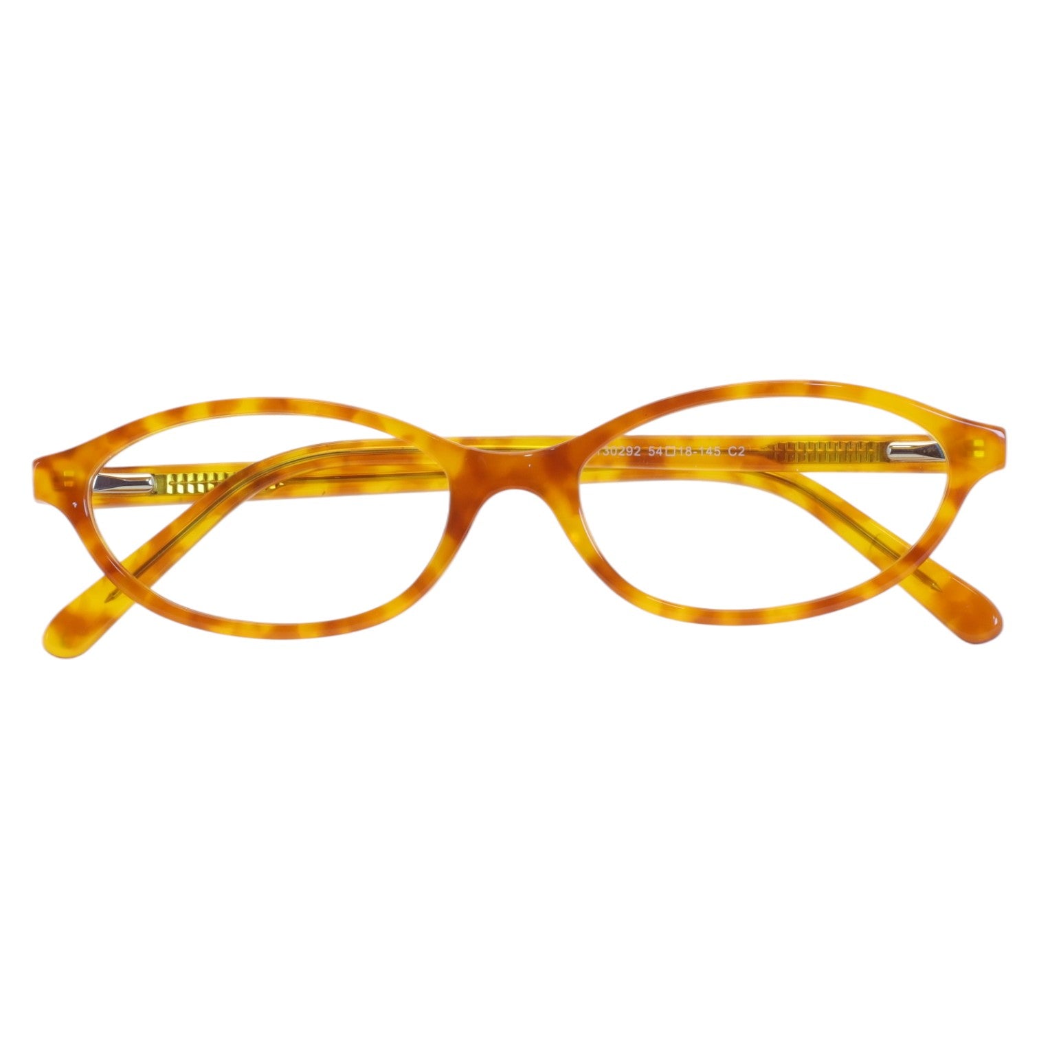 Armação para Óculos de Grau Oval Acetato Caramelo Feminino