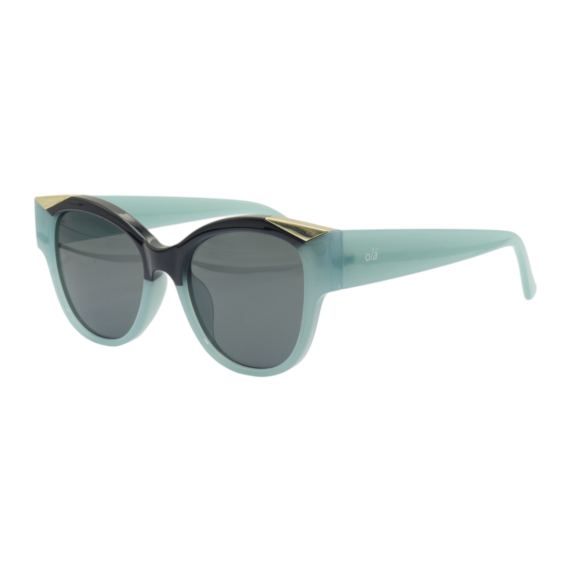 Óculos de sol tr-90-nylon gatinho verde