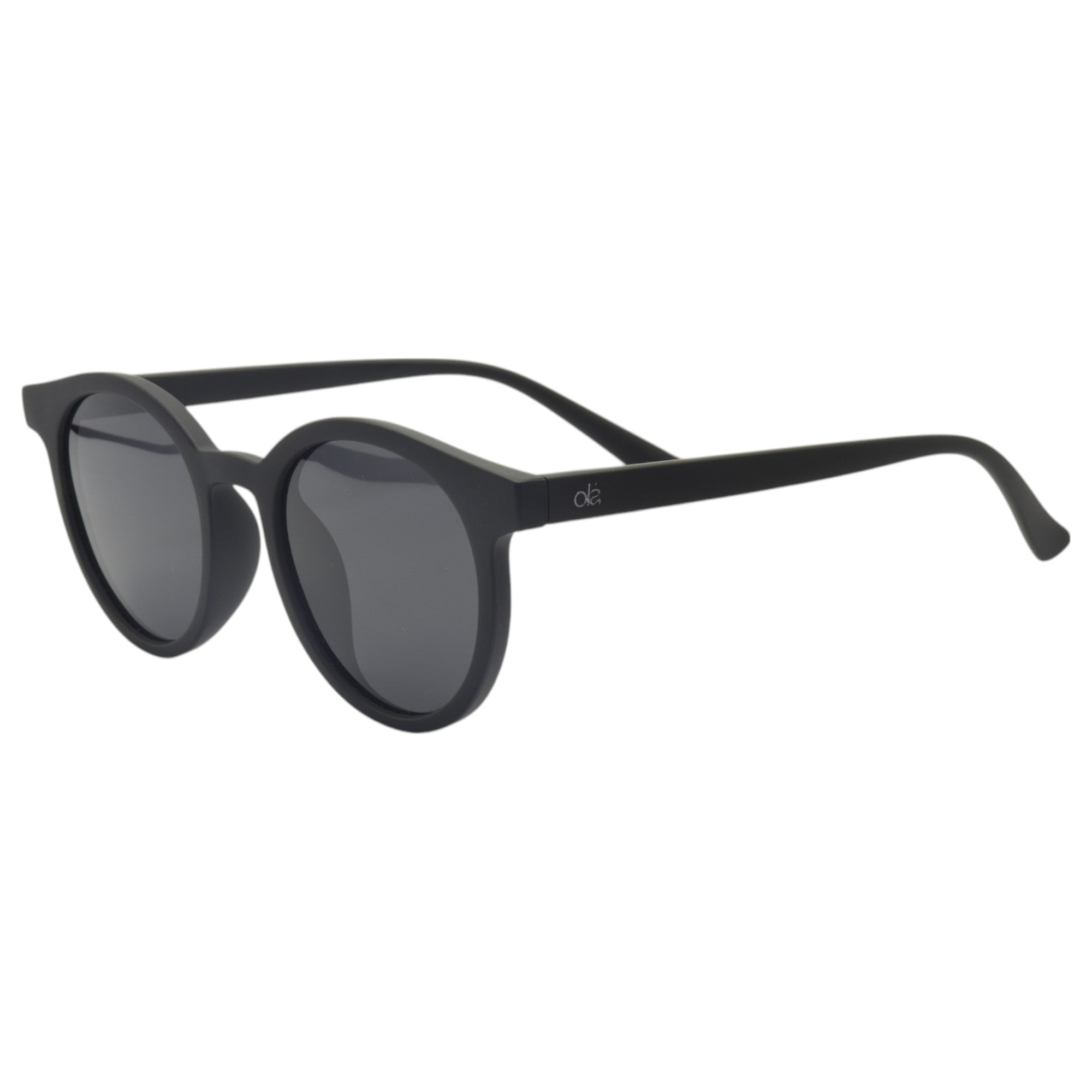 Óculos de sol acetato redondo preto