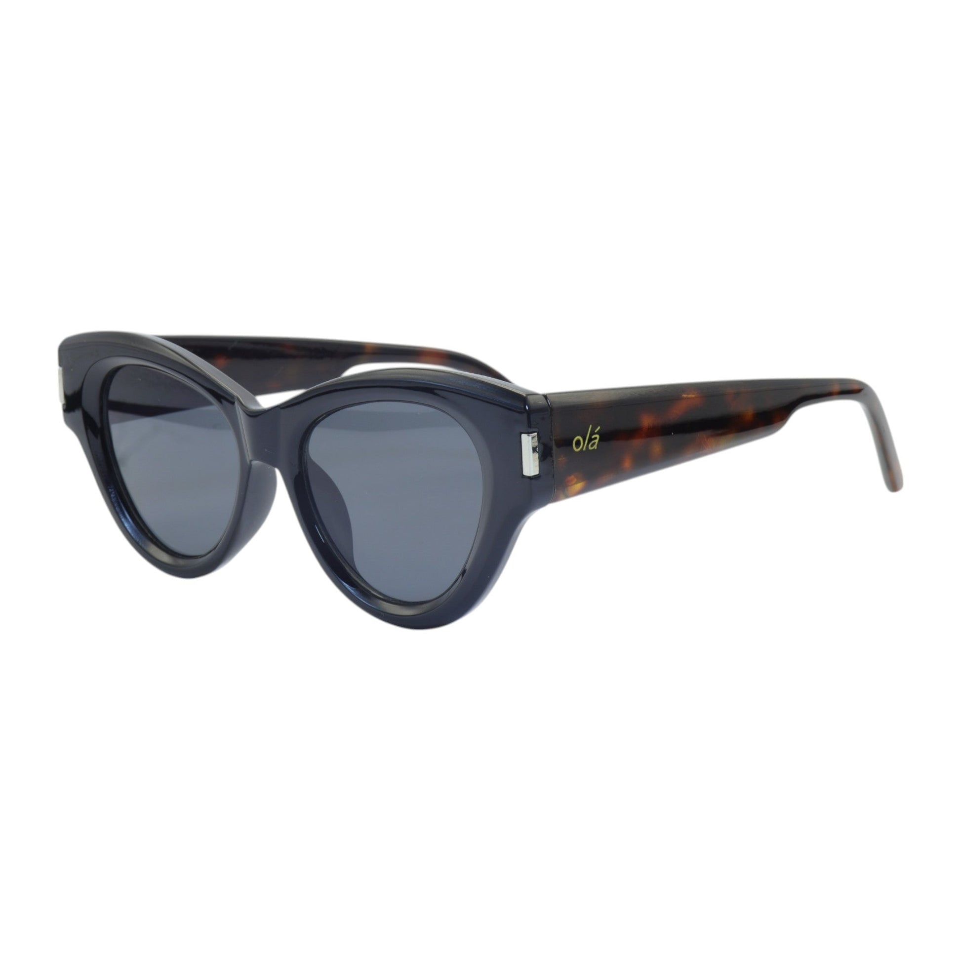 Óculos de sol tr-90-nylon gatinho marrom/ branco/ rosa/ preto