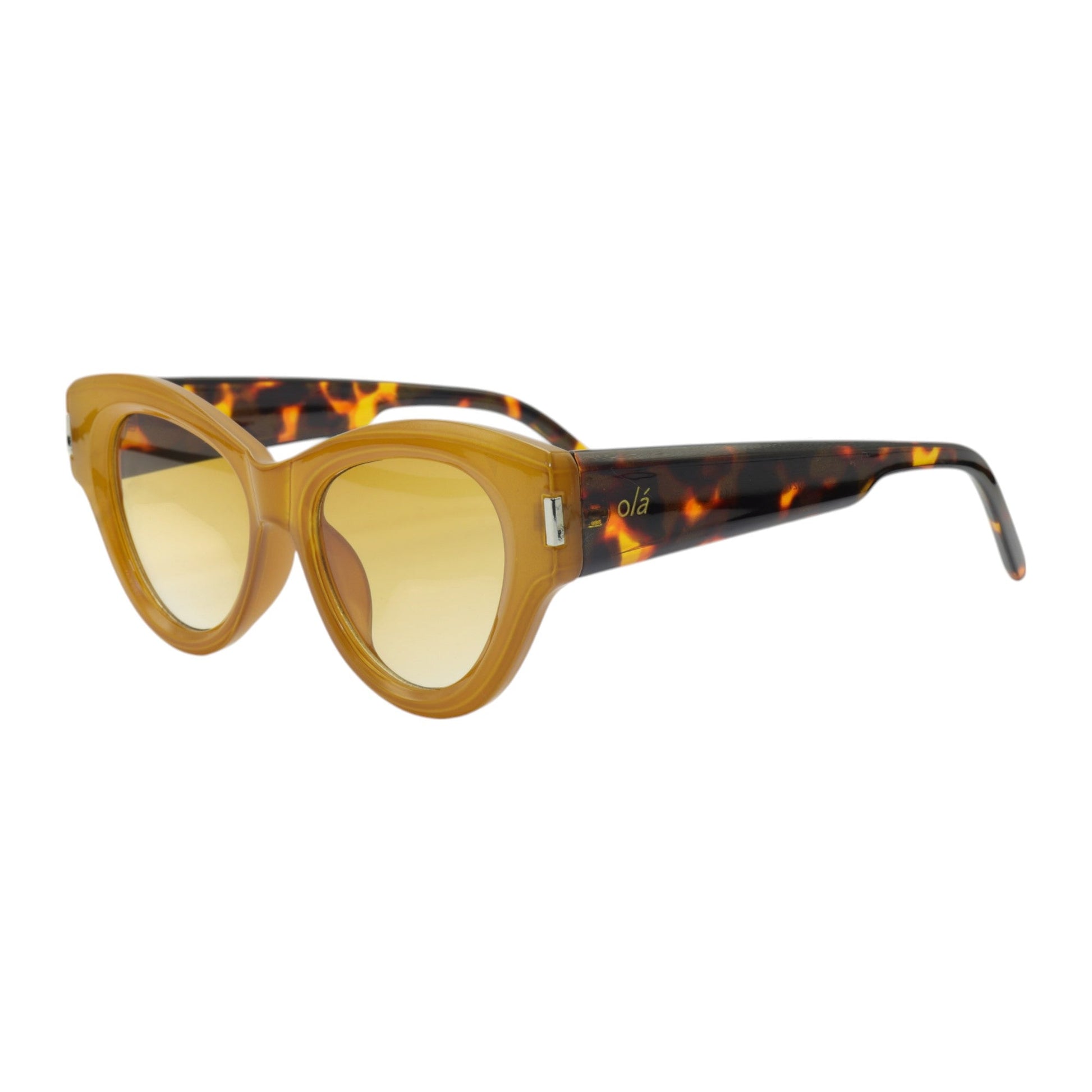 Óculos de sol tr-90-nylon gatinho marrom/ branco/ rosa/ preto
