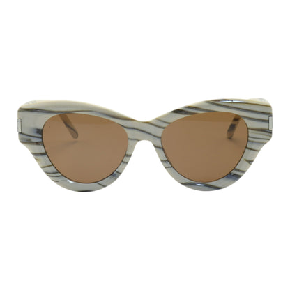 Óculos de sol tr-90-nylon gatinho marrom/ branco/ rosa/ preto