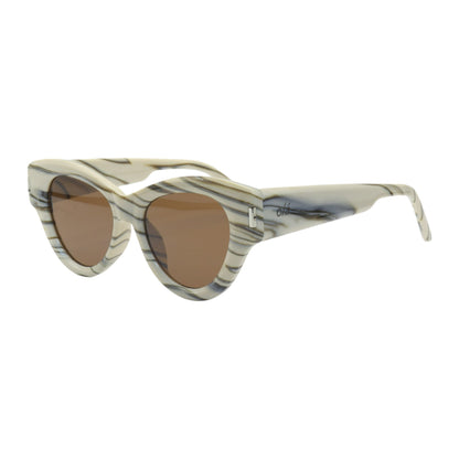 Óculos de sol tr-90-nylon gatinho marrom/ branco/ rosa/ preto
