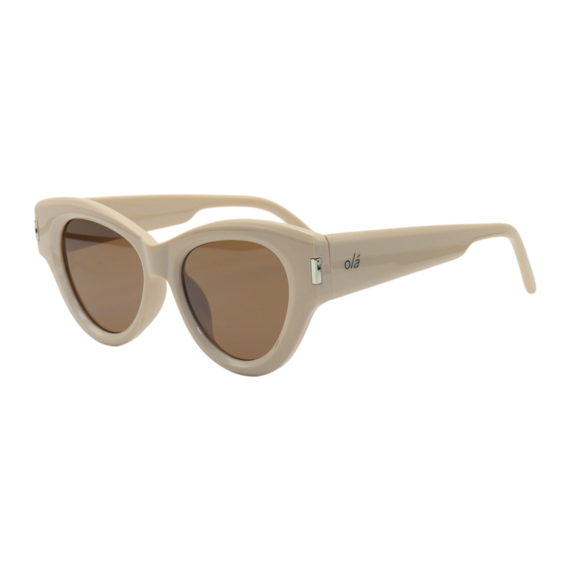 Óculos de sol tr-90-nylon gatinho marrom/ branco/ rosa/ preto
